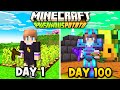 I survived 100 days in minecrafts potato update