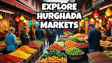 جولة سيرا على الأقدام في مدينة الدهار القديمة بالغردقة، سوق الغردقة 🛍️🇪🇬