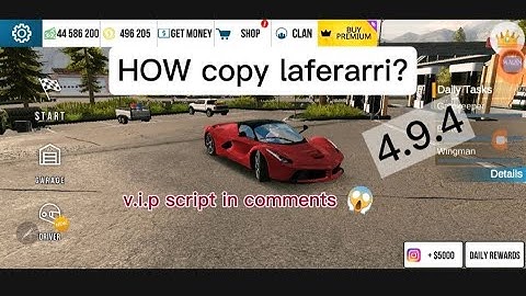 New V.i.P 4.9.4 script+copy/clone car 