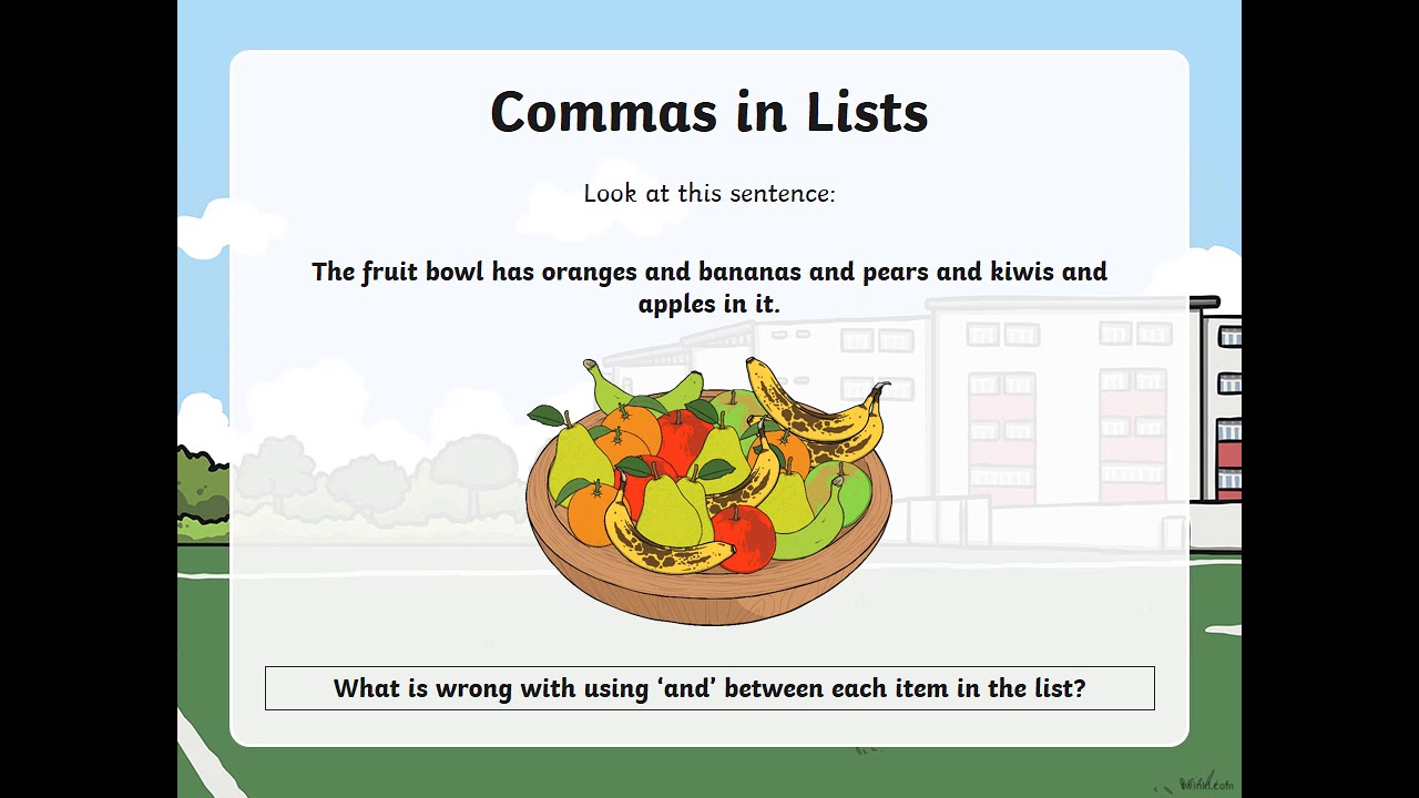 using-commas-to-separate-items-in-a-list-youtube