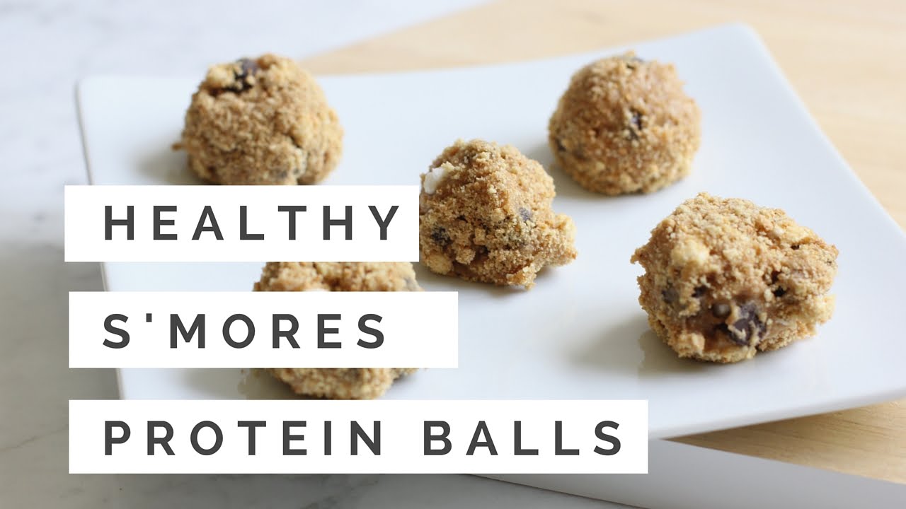 Healthy S'mores Protein Balls! Low Fat, Low Carb + Macro Friendly