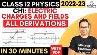 Electric Charges Fields One Shot Class 12 Physics Chapter 1 Cbse Neet ...