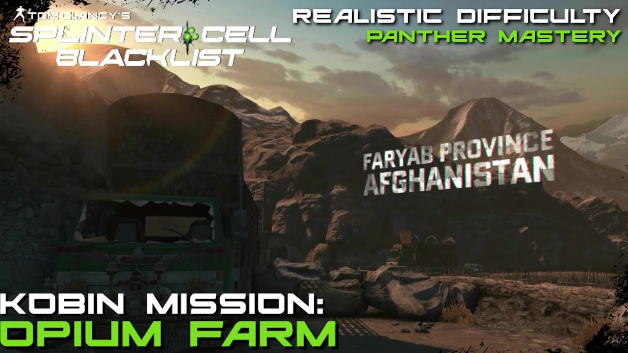 Splinter Cell Farm Splinter Cell: Blacklist - Kobin Mission: Opium Farm |Panther Mastery ...