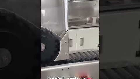 Plastic tubes automatic labeling machine model ALM-21900