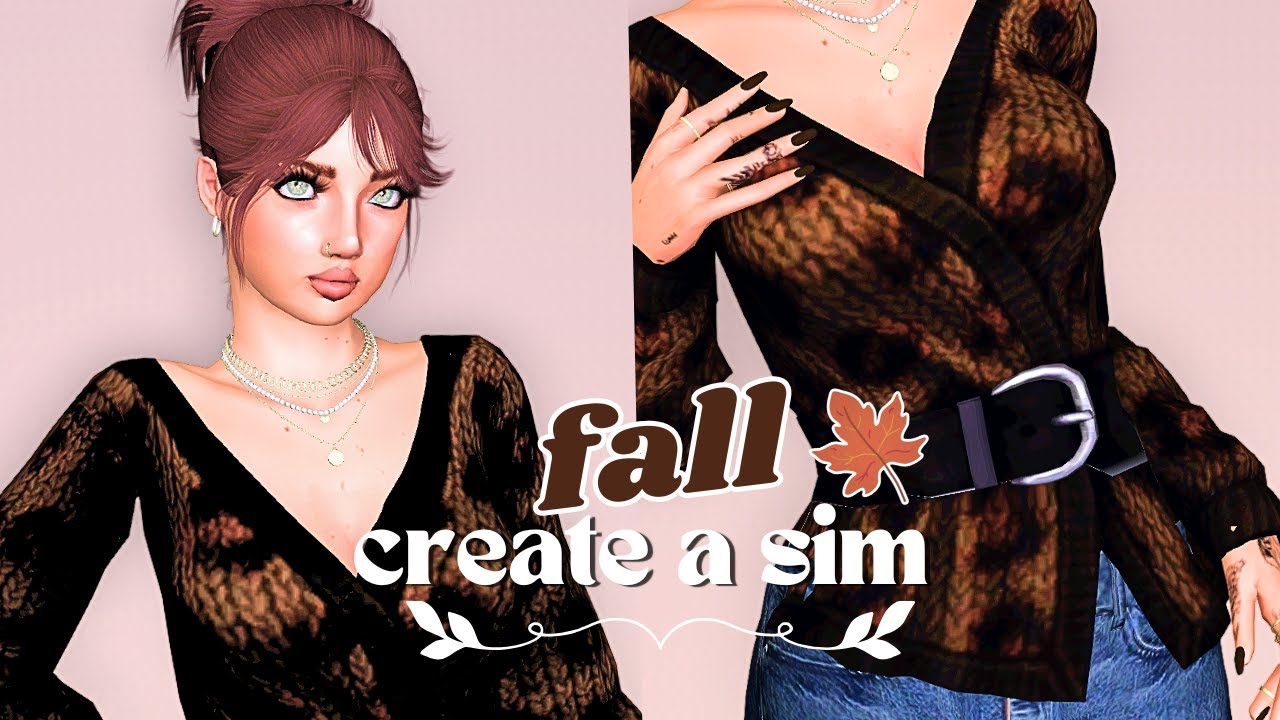 cozy fall create-a-sim 🍂 🍁 | the sims 3 - YouTube