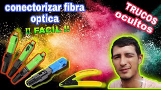 como hacer un conector para fibra optica ftth