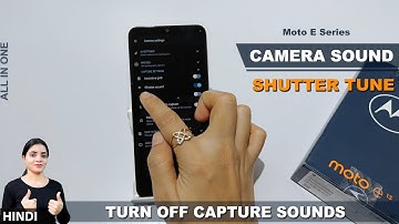 How to turn off camera sound in moto e13 | moto e13 me camera sound kaise band kare
