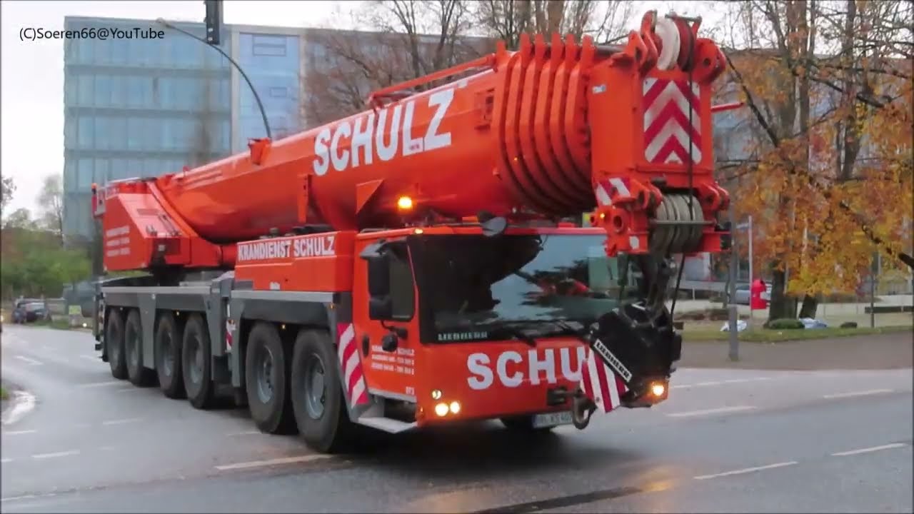 KRANDIENST SCHULZ - Abfahrt LIEBHERR LTM 1300-6.2