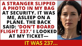 Un inconnu m'a donné une photo de moi endormi dans un avion — et là, j'ai réalisé quelque chose...