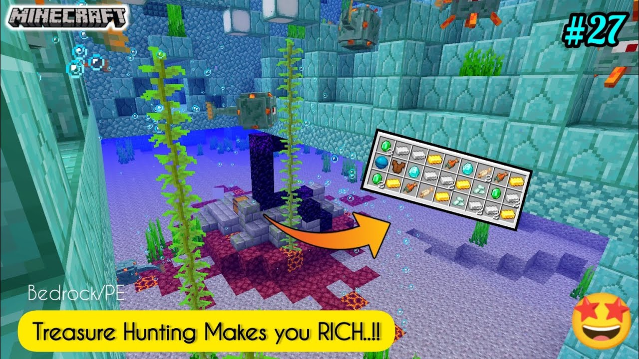 Let's go for some Treasure Hunting.. | Minecraft (Bedrock/PE) - YouTube