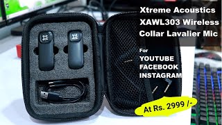 Xtreme Acoustics XAWL303 Wireless Mic For Mobile Phone and Camera for Audio Recording, YouTube