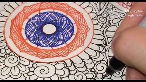 ASMR Spirograph & Doodles (asmr, spirograph, doodles, zentangle, Youtube, video)