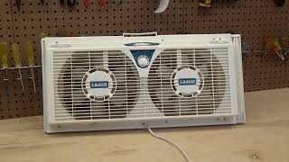 Lasko 2138 Reversible Twin Window Fan With Thermostat Control | Initial Checkout