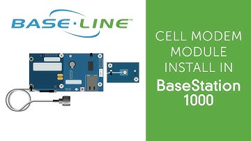 Cell Modem Module Installation and Setup, Basestation 1000