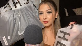 ASMR Shein Try On Haul ? whispered + fabric sounds ❤️