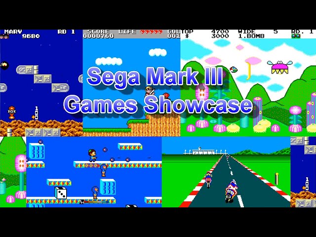 Sega Mark III Games Showcase - Double Target, Fantasy Zone, Wonder
