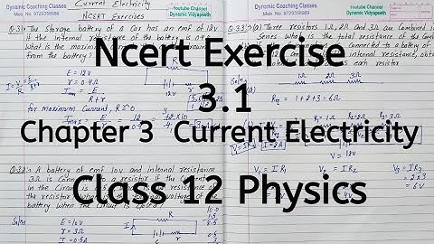 Ncert Exercise 3.1, Chapter 3, Current Electricity, Class 12 Physics