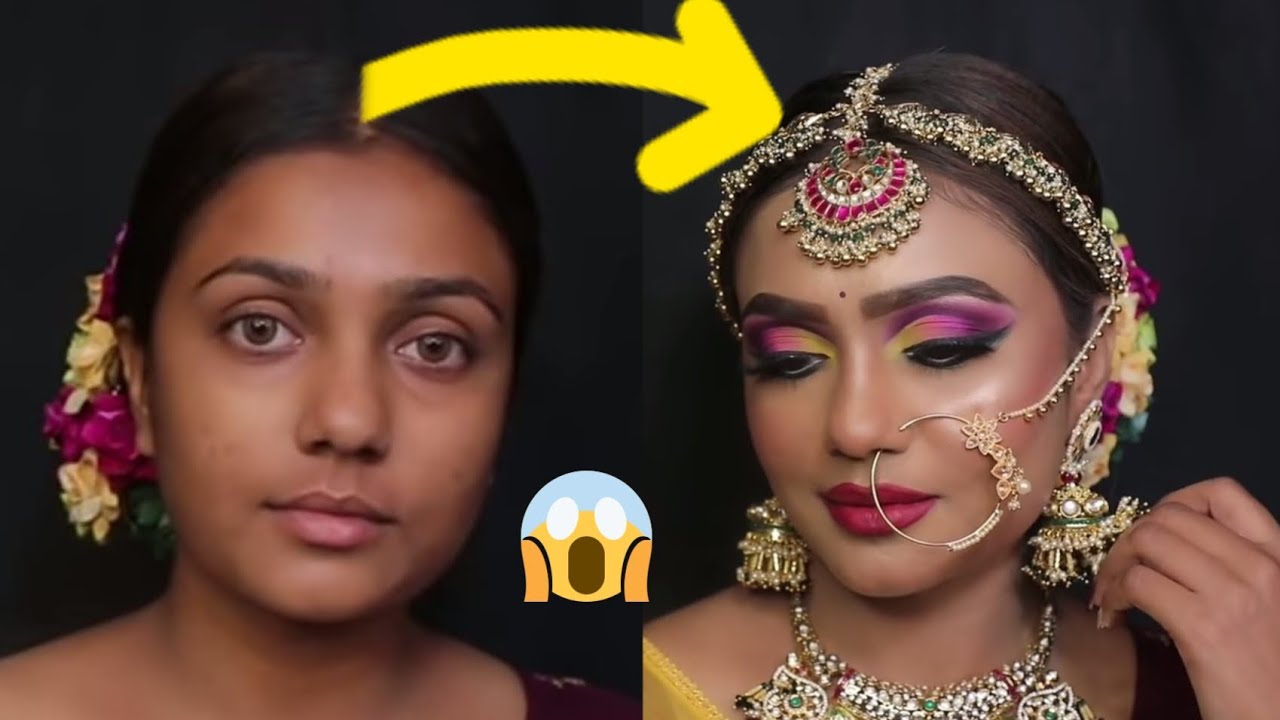 Colorful eyes 👀 / Makeup Magic ✨ 🪄 / Indian Bride 
