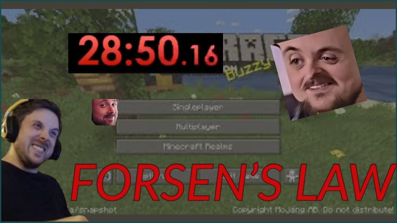 Forsens Law - Minecraft Speedrun Prodigy