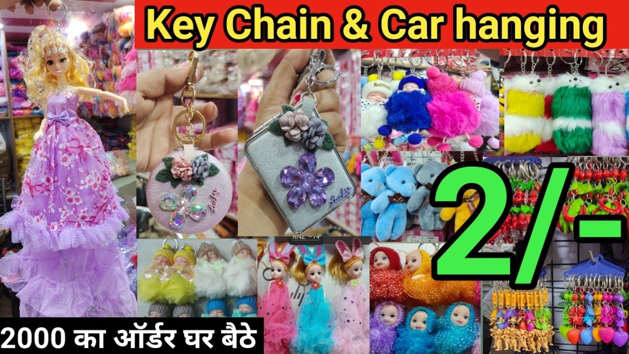 Fancy Keychain Wholesale Market in Delhi Sadar Bazar Best Keychain