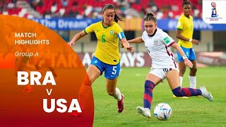 Brasil 1x1 Estados Unidos | Melhores Momentos | Copa do Mundo Futebol Feminina Sub-17 2022 - Grupo A