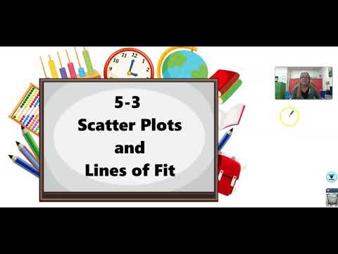 5-3 Scatter Plots and Lines of Fit