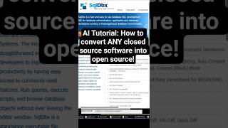AI Tutorial: How to convert ANY closed source software into open source!
