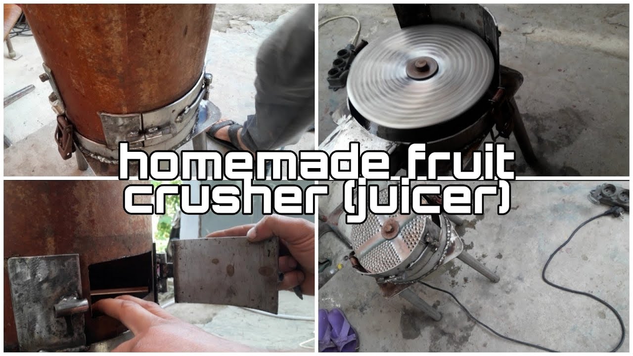 Самодельная дробилка для фруктов(Homemade fruit crusher)(juicer) YouTube