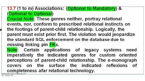 Object Oriented Relational Data Modeling - Monograph - Segment 1 Unit 13 - Model Reflexion