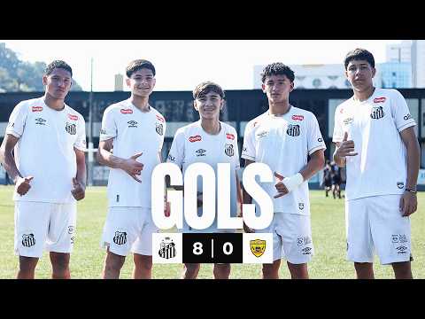 SANTOS 8 x 0 MAUÁ | GOLS | PAULISTÃO SUB-15 (08/08/26)