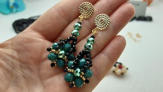 Diy video tutorial #orecchini ,,ODESSA,, con la #PandaHall #rondelle #tessitura #facile #earrings