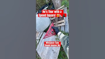 @MilwaukeeTool Should Sponsor Thor with a Speed Square! #skills #thor #tools #satisfying #asmr