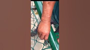 Easy Method for Mesh Wire Guardrail Installation - Good tools and machinery make work easy