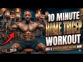 Fast & Effective Home Tricep Workout‼️💪🏾 #tricepexercises #tricepsworkout #fitnessjourney #workouts