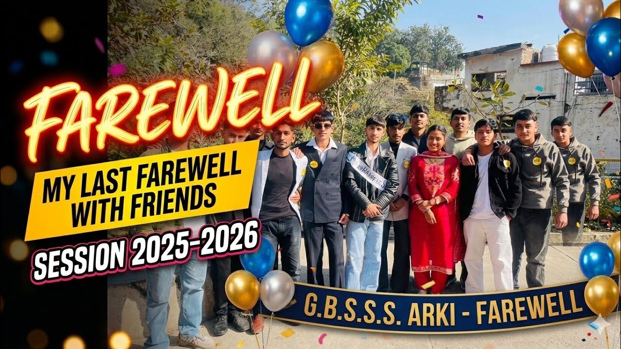 12th Class Farewell 2026 🎓 | School Life Ends Here 💔 | Full Vlog - YouTube