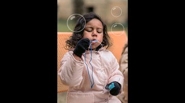 Realistic way to add Soap Bubbles in Photoshop #photoshop #edit #ytshorts #shorts