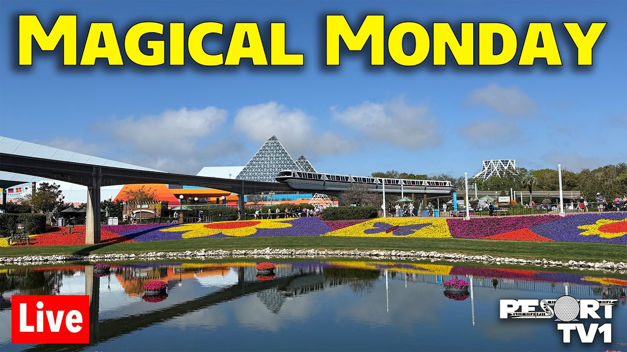 🔴Live: Magical Monday at Epcot - Spike the Bee Scavenger Hunt-Walt Disney World Live Stream -3-15-26
