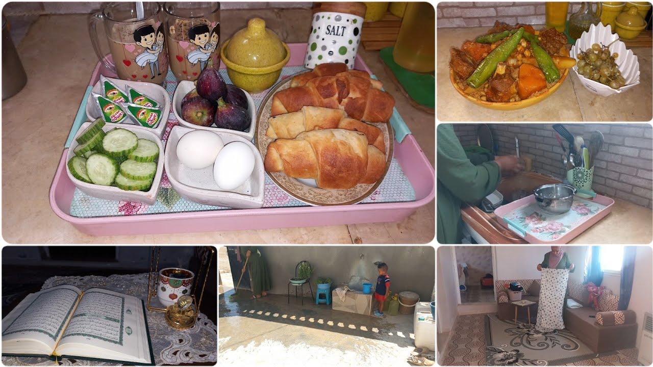 روتين نهار الجمعة من فطور الصباح🥐☕️ لفطور نص النهار🍲 مع أمي🥰😍