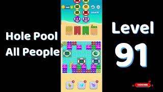Hole Pool Level 91 Walkthrough | All People 🏊‍♂️ | SolutionGuruji