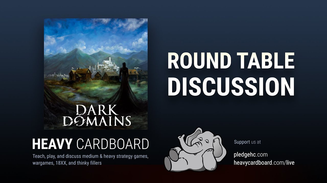 Round Table only - Dark Domains Round Table discussion by Heavy Cardboard