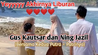 Liburan Keluarga | Gus Kautsar dan Ning Jazil Bersama Kedua Putra Putrinya