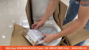 TDM.VN | Đập hộp bồn cầu American Standard VF-1858 - VF1858 bàn cầu 1 khối giá tốt nhất