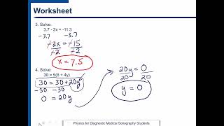 Week #1 - Worksheet#1 Algebra Review Update