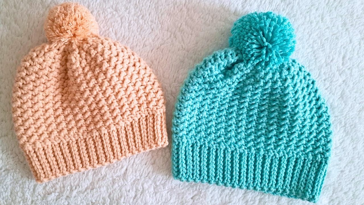 GORRO A CROCHET EN TODAS LAS TALLAS PASO A PASO