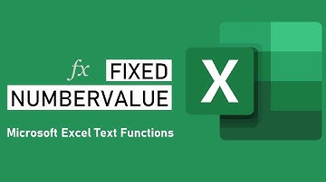 How to use NUMBERVALUE function in Excel || FIXED Function of Excel