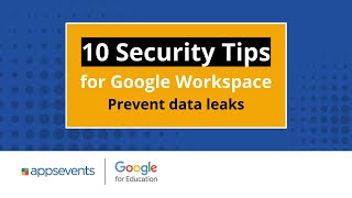 Tip 6: Prevent data leaks | 10 Security Tips for Google Workspace