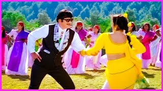 Krishna, Malashri Evergreen Superhit Song - Konge Jari Pothundi Song | Gharana Alludu Movie Songs