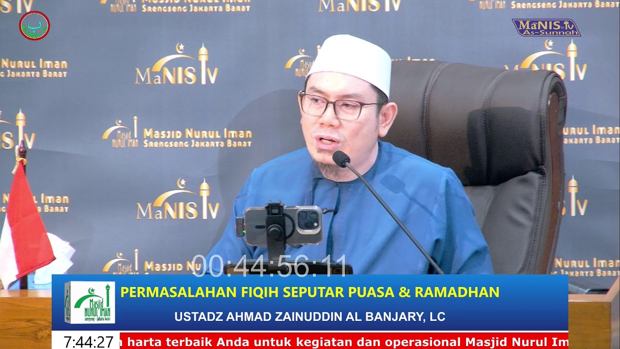 Permasalahan Fiqih Seputar Puasa & Ramadhan. Ustadz Ahmad Zainuddin Al Banjary, Lc