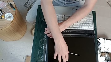 Fujitsu Lifebook E751 - disassembly replace - LCD screen motherboard keyboard palmrest bottom case.