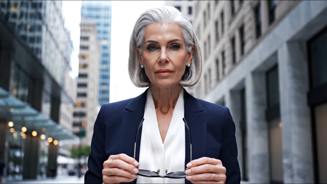 Street Poise: A Confident Midlife Model Walks the City (4K) - YouTube